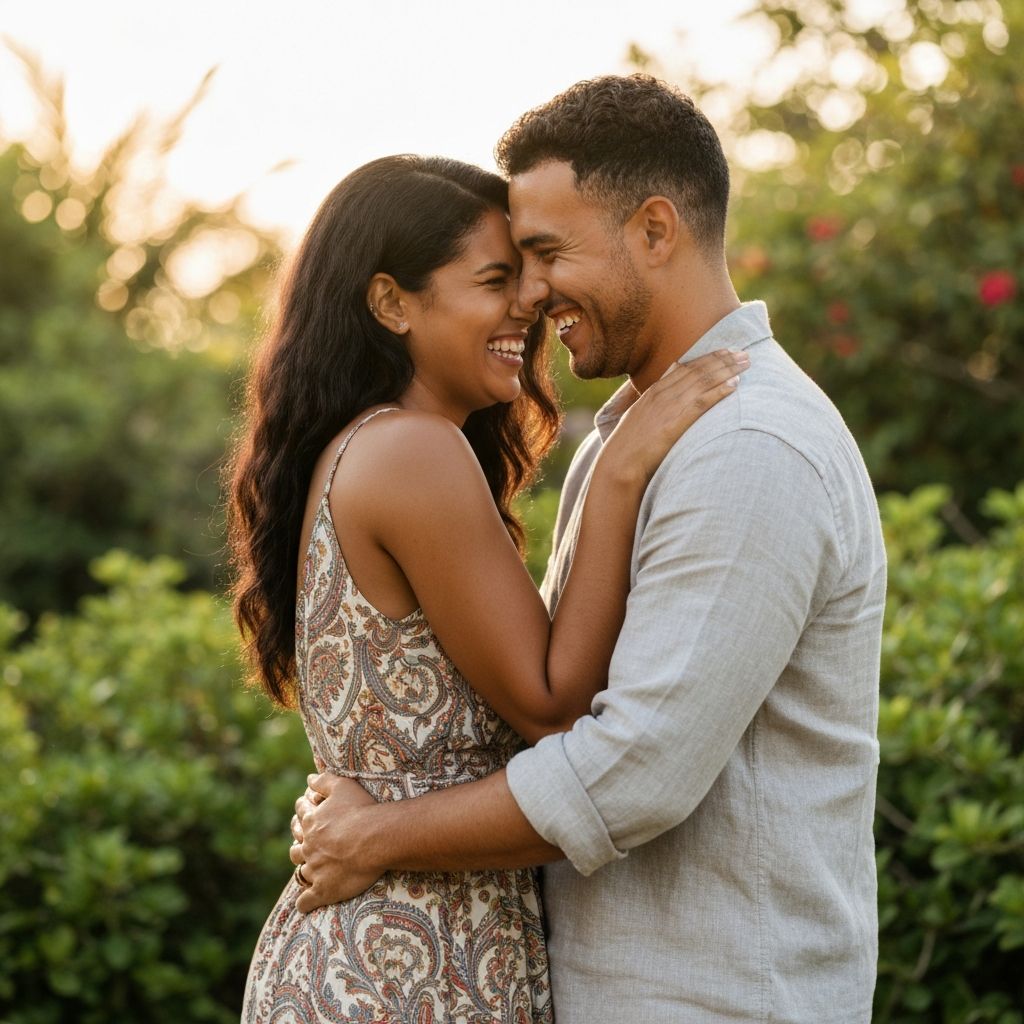 Couple sharing a tender moment